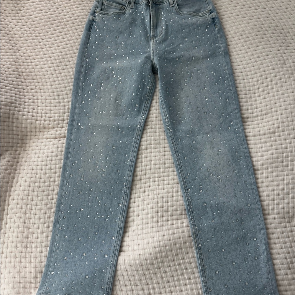Light Blue Embellished Women Jeans
